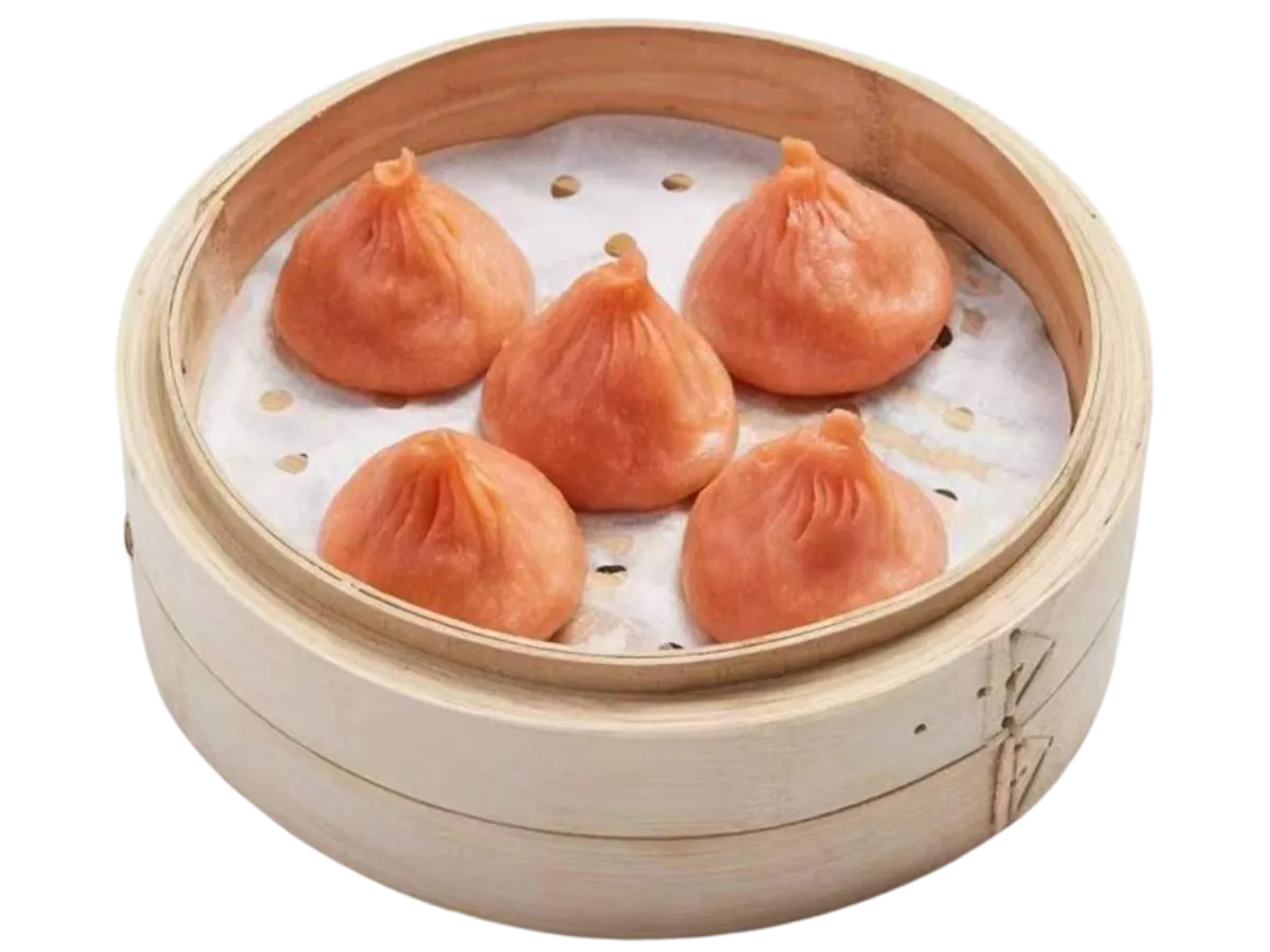 Beef soup dumplings in bamboo steamer at Hui Jiang Nan Dumpling Eatery, a Dumpling Restaurant in Minneapolis